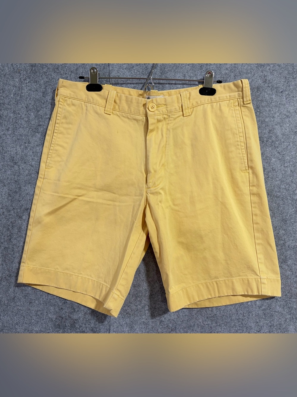 J.Crew Men's Yellow Cotton Chino Shorts